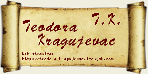 Teodora Kragujevac vizit kartica